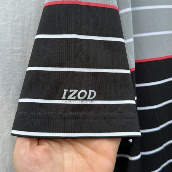 Izod Striped Polo Shirt - Picture 7 of 7